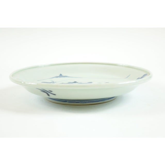 Antique Chinese Blue and White Plate For Sale - Image 4 of 4