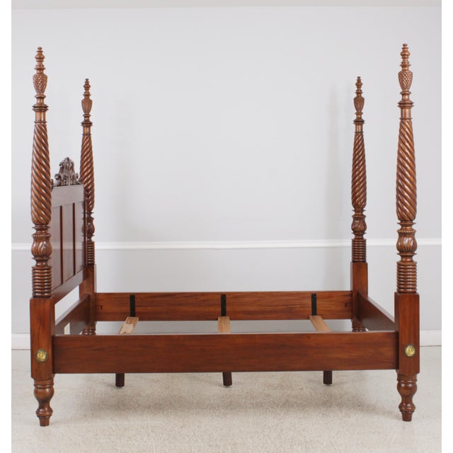 Stickley Stickley Queen Size Antiquities St Croix Poster Bed For Sale - Image 4 of 18