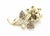This is a lovely estate brooch is crafted from 18k yellow gold featuring a beautiful flower with the petals in textured...