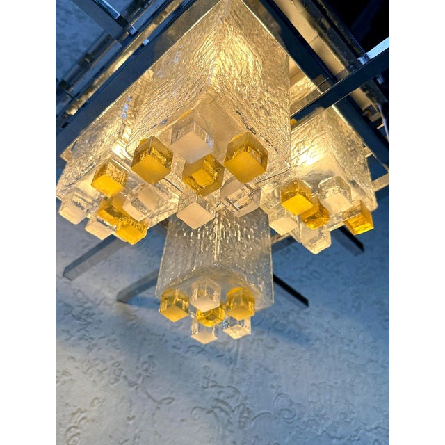 Chandelier attributed to Albano Poli for Poliarte, 1970 For Sale - Image 6 of 18