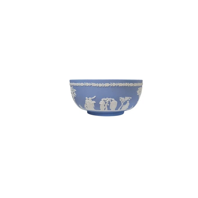 Wedgwood Wedgwood Blue Jasperware "Sacrifice" Bowl For Sale - Image 4 of 14