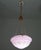 Italian Midcentury Pink Art Decò Vintage Glass Chandelier With Decorations, 1950 For Sale - Image 15 of 17