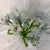 Metal French Beaded Flowers Pale Blue and White Iris For Sale - Image 7 of 12