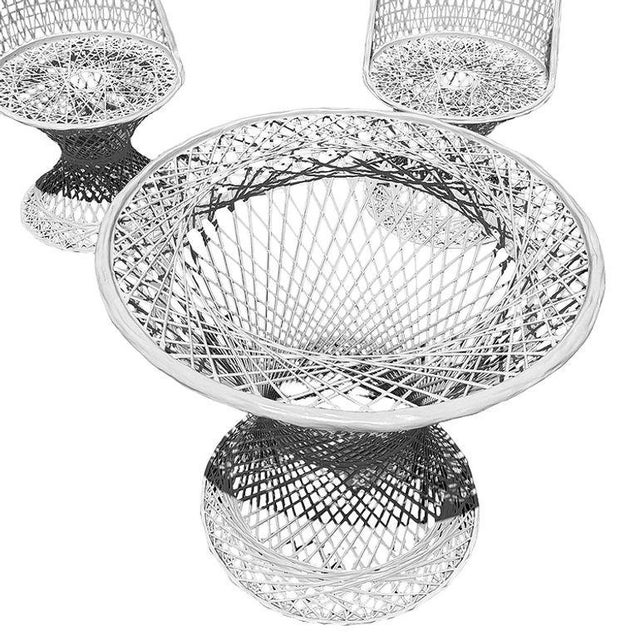 Mid 20th Century Mid Century Modern Spun Fiberglass Four Chairs & Table Outdoor Patio Set by Russell Woodard, Attributed For Sale - Image 5 of 15