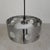 Metal Vintage Pendant Lamp with Chrome Cylinder and Glass Globe, 1960s For Sale - Image 7 of 13