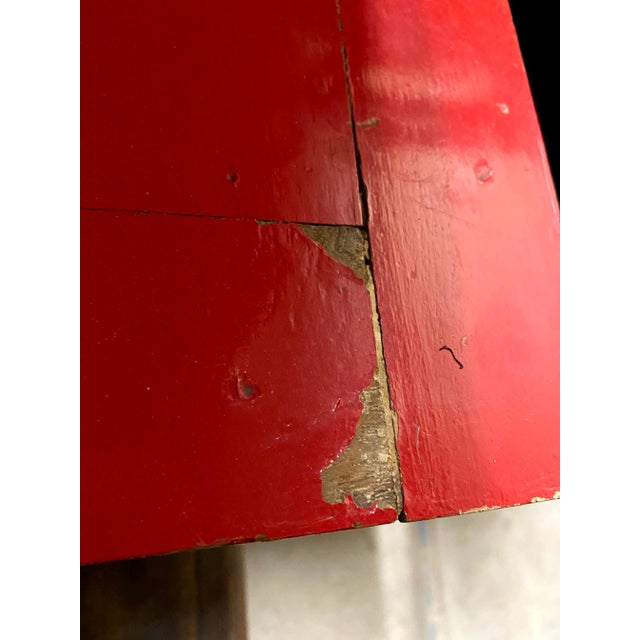 Vintage Thai Parcel Gilt and Red Lacquered Large Low Table For Sale - Image 12 of 12