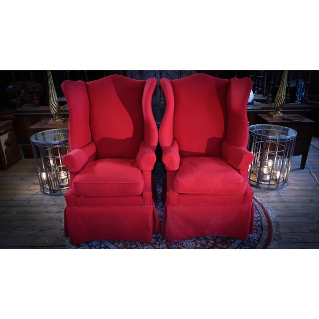 Hepplewhite Style Highback Wingback Armchairs from Polo Ralph Lauren, 1987 For Sale - Image 15 of 18