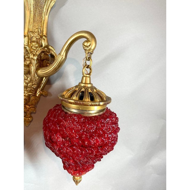 1980s French Louis XVI Gold Bronze Wall Lamps/ Sconces - Pair of 2 PCS For Sale - Image 17 of 18
