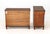 Brown Century French Empire Style Mahogany Chests, Pair For Sale - Image 8 of 9
