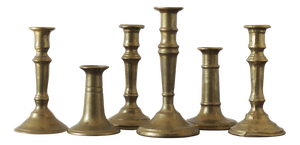 Vintage Brass Candlesticks, 1960s, Set of 6