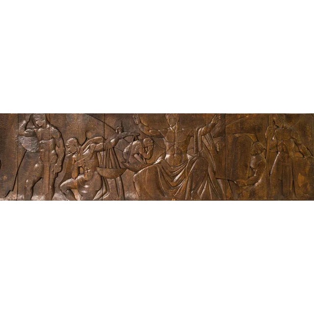 Josep Mundet and Joan Palet, Carved Panel, Metal & Wood For Sale - Image 4 of 18