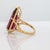 Red 12.9Ct Rubellite Tourmaline Ring With Earth Mined Diamonds Halo: Solid 14k Gold, Size 6.75 For Sale - Image 8 of 8
