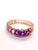 "Bochic ‘Capri’ Vintage Natural Amethyst & Blue Topaz Bangle In 18K Gold & Silve" For Sale - Image 9 of 15