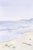 Coastal Shoreline Wall Art, Pastel Beach Seascape Print, Minimalist Ocean Art Print, 24″ × 36″ For Sale
