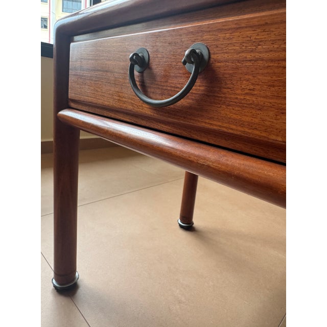 Early 21st Century Vintage Mid-Century Modern Rosewood Coffee Table With Drawers For Sale - Image 5 of 5