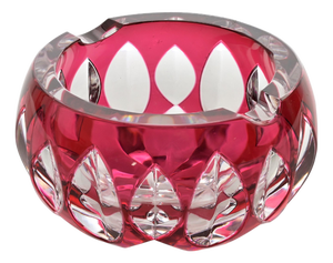 Geometric Crystal Ashtray from Val-Saint-Lambert, Belgium, 1960s