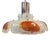 1970s Mazzega Italian Pendant With Amber & Clear Murano Glass For Sale - Image 4 of 8