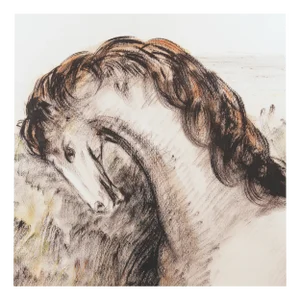 Domenico Purificazione, Horse, 1980s, Gouache