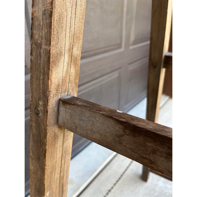 Mid 19th Century Mid 19th Century Antique Folding Wooden Drying Rack For Sale - Image 5 of 10