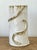 This original studio pottery vase is a compelling example of organic modernism, showcasing a hand-sculpted serpentine...