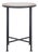 Lumi Agate Accent Table in White / Black For Sale