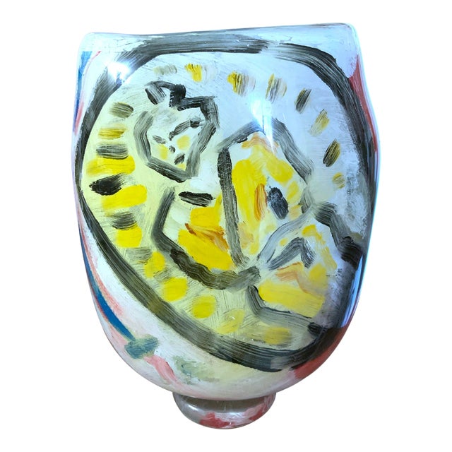 Thor Bueno "Samurai, 1988" Art Glass Vase - Pilchuck Era For Sale