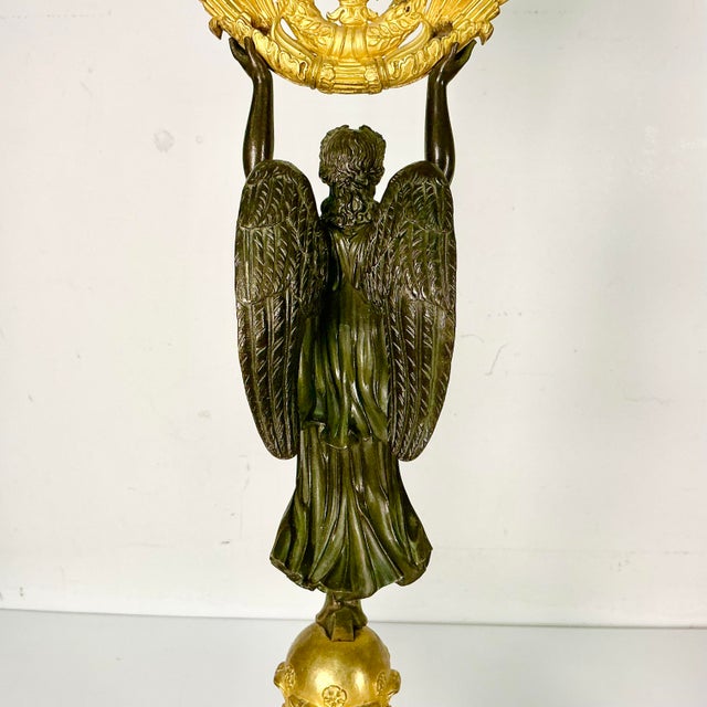 Early 19th C. Antique French Empire Pierre-Philippe Thomire Winged Nike Victory Candelabras - A Pair, Attributed For Sale - Image 11 of 18