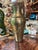 Mid-Century Modern Large Vintage Brass Vase With Rope and Tassel Details For Sale - Image 3 of 10