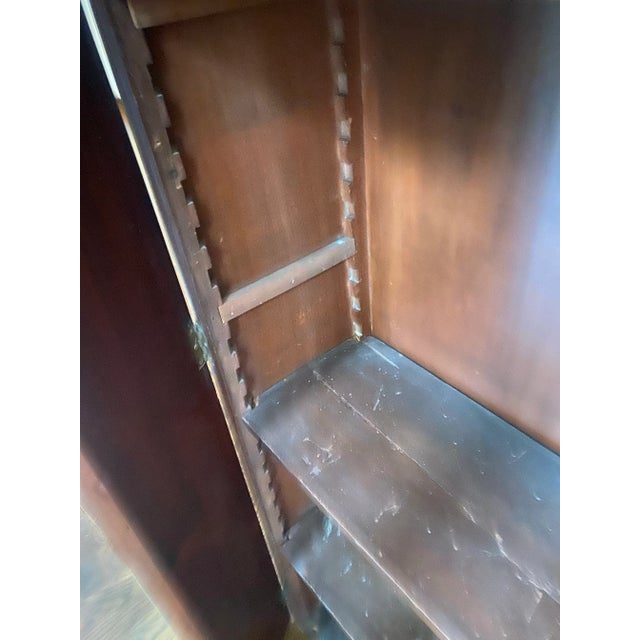 Brown 19th Century Mahogany English Hutch or Bookcase Top With Base For Sale - Image 8 of 10