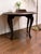 Mid 20th Century Queen Anne Drop Leaf Table-Black Painted-Side-Accent-Farmhouse-Small-End-Entry For Sale - Image 9 of 10