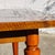 Mid-Century Modern Flamed Wood Veneer Dining Table with Brass Feet, 1960s For Sale - Image 11 of 18