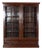 Large 19th English Mahogany Glazed Bookcase, 1880s For Sale