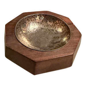 William Spratling Octagonal Wood Silver Dish Mid-Century Mexican Modernism