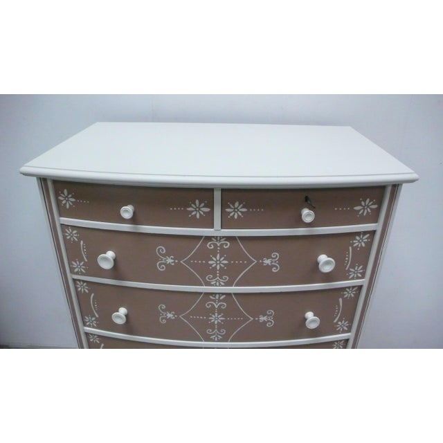 Hand-Painted Chest of 6 Drawers, 1950 For Sale - Image 10 of 12