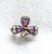 Antique Amethyst and Crystal Clover Pin For Sale - Image 9 of 11