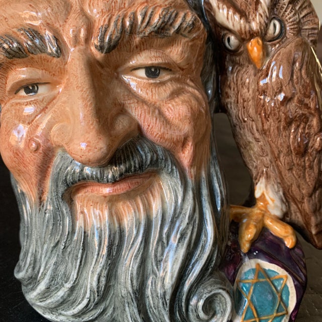Mid-20th Century Large Merlin the Magician Toby Mug For Sale In New York - Image 6 of 13