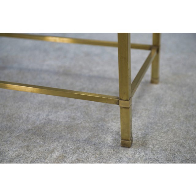 Brass and Smoked Glass Coffee Table, 1950s For Sale - Image 8 of 12