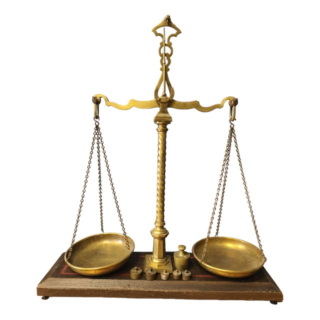 Large Copper Pharmacy Scale, 1700s For Sale