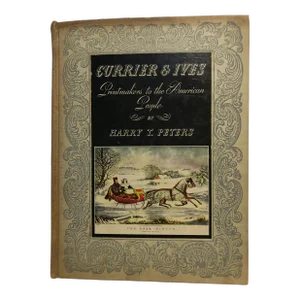 1942 Currier & Ives Printmakers to the American People Book by Harry T. Peters