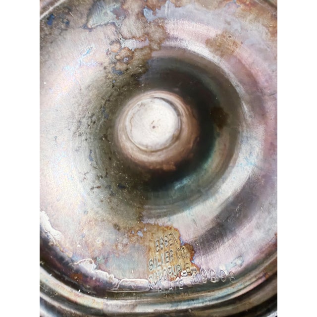 Art Deco 1924 Silver Plated Greenwich Village 2nd Prize Foxtrot Trophy For Sale - Image 3 of 5