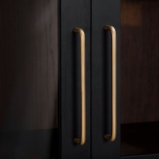 Wood Marlow Black Wood Display Cabinet For Sale - Image 7 of 8