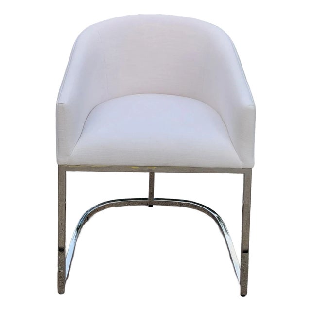 Restoration Hardware Emery Barrelback Slope Arm Chair For Sale