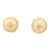 Late 20th Century Pair of 14k Gold X Button Earrings For Sale