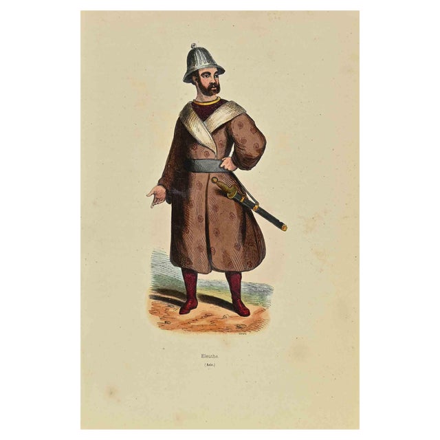 Auguste Wahlen, Eleuthe, Lithograph, 1844 For Sale