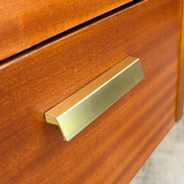 Brown Teak Executive Desk from Abbess Linear, 1965 For Sale - Image 8 of 13