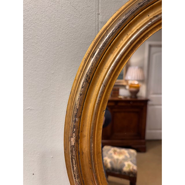 19th Century Oval French Mirror For Sale - Image 4 of 9