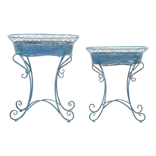 Hendrick Planters - Mossy Blue For Sale