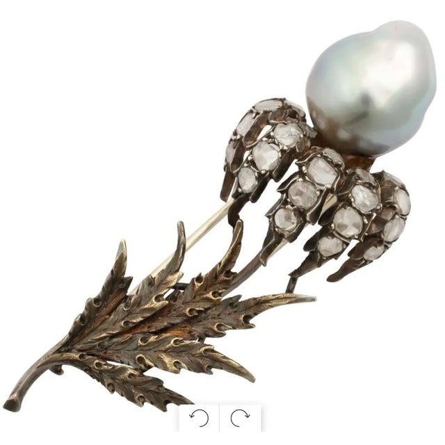 18kt Yellow Gold and Silver M Buccellati Flower Brooch For Sale In New York - Image 6 of 8