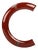 Enameled Letter C in Metal For Sale