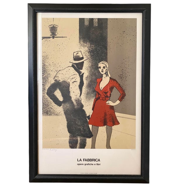 Figurative R B Kitaj Signed Print a Life 1975 La Fabbrica, Framed For Sale - Image 3 of 9